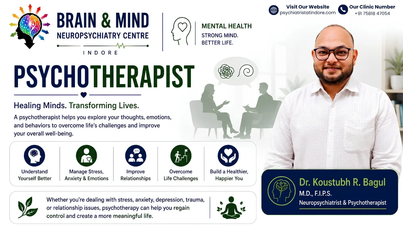 Psychotherapist in Indore – Professional Therapy & Mental Health Support with Dr. Koustubh Bagul
