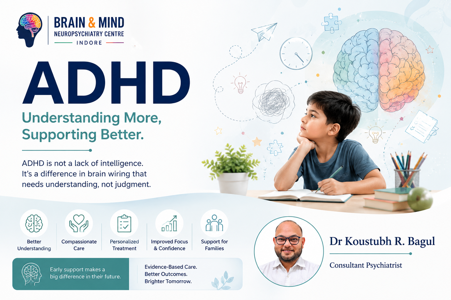 ADHD: More Than Just Being Distracted – Expert ADHD Diagnosis & Treatment in Indore by Dr. Koustubh Bagul